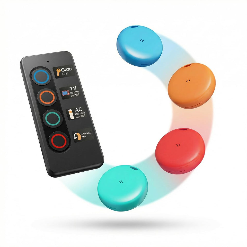 VODESON key finder slim receiver on a keyring for easy everyday carry.