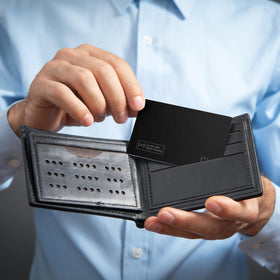 Vodeson tucked into luggage pocket to secure travel documents