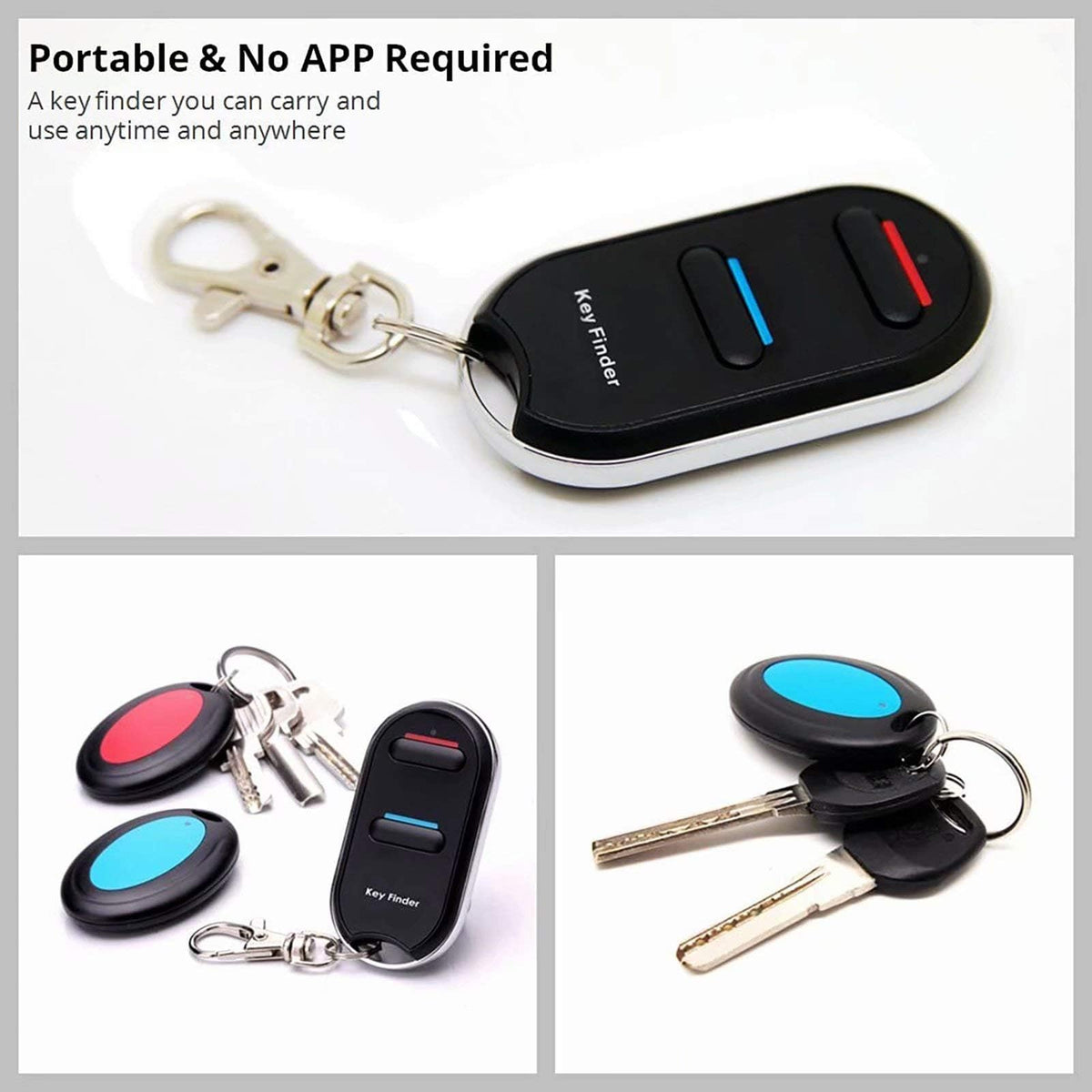 Vodeson receivers on keys and wallet enable quick retrieval