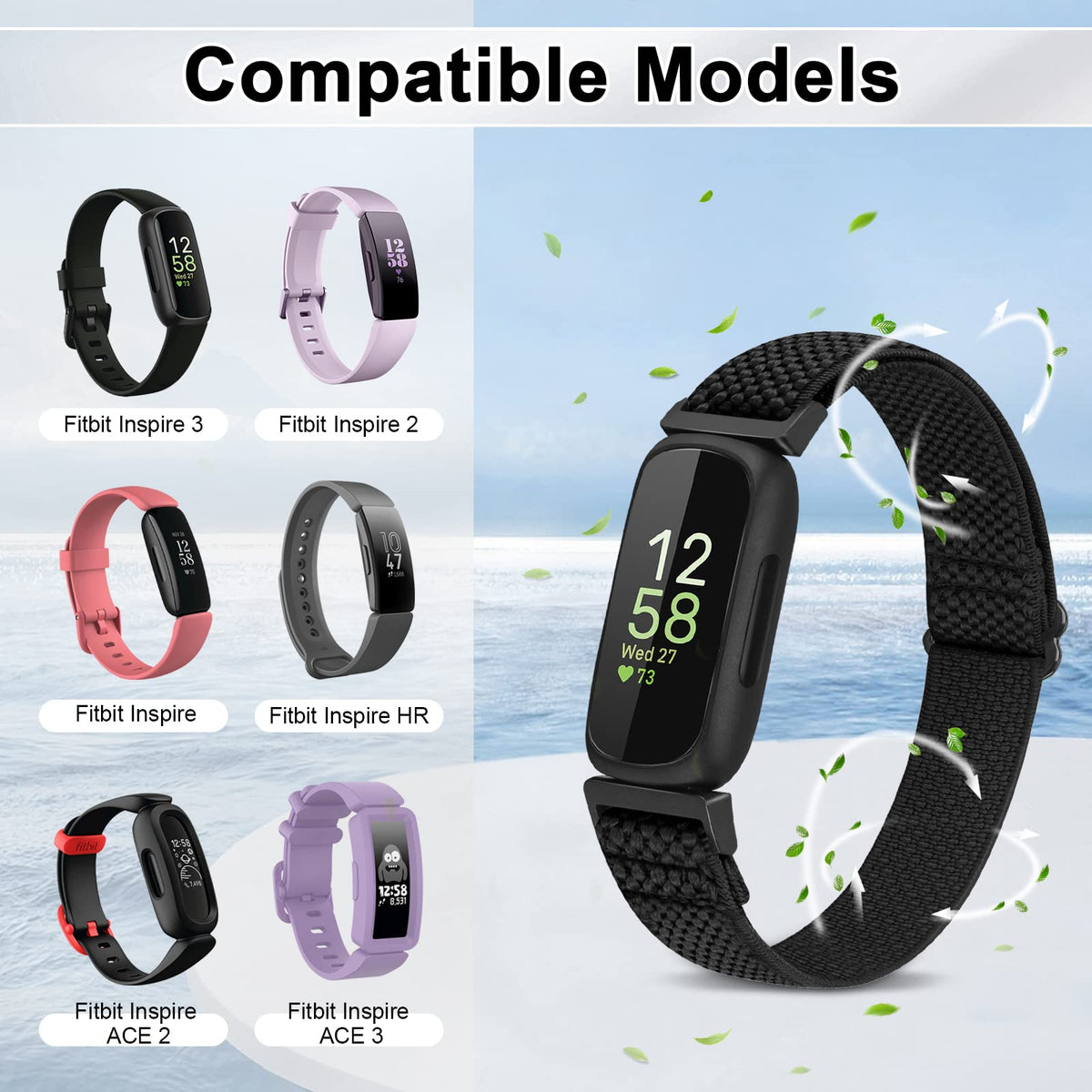 Vodtian Ace2 elastic nylon loop band with quick swap and secure fit