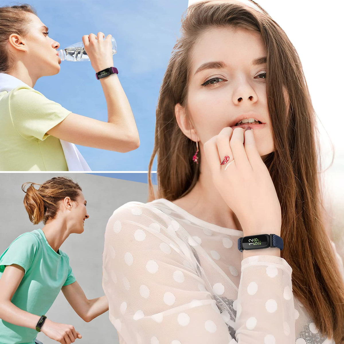 Vodtian elastic nylon loop sport band showcasing easy installation and versatility