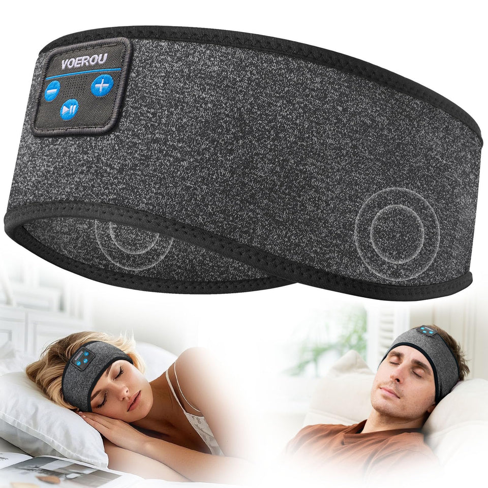 Voerou headband front view showing slim profile and comfortable fit