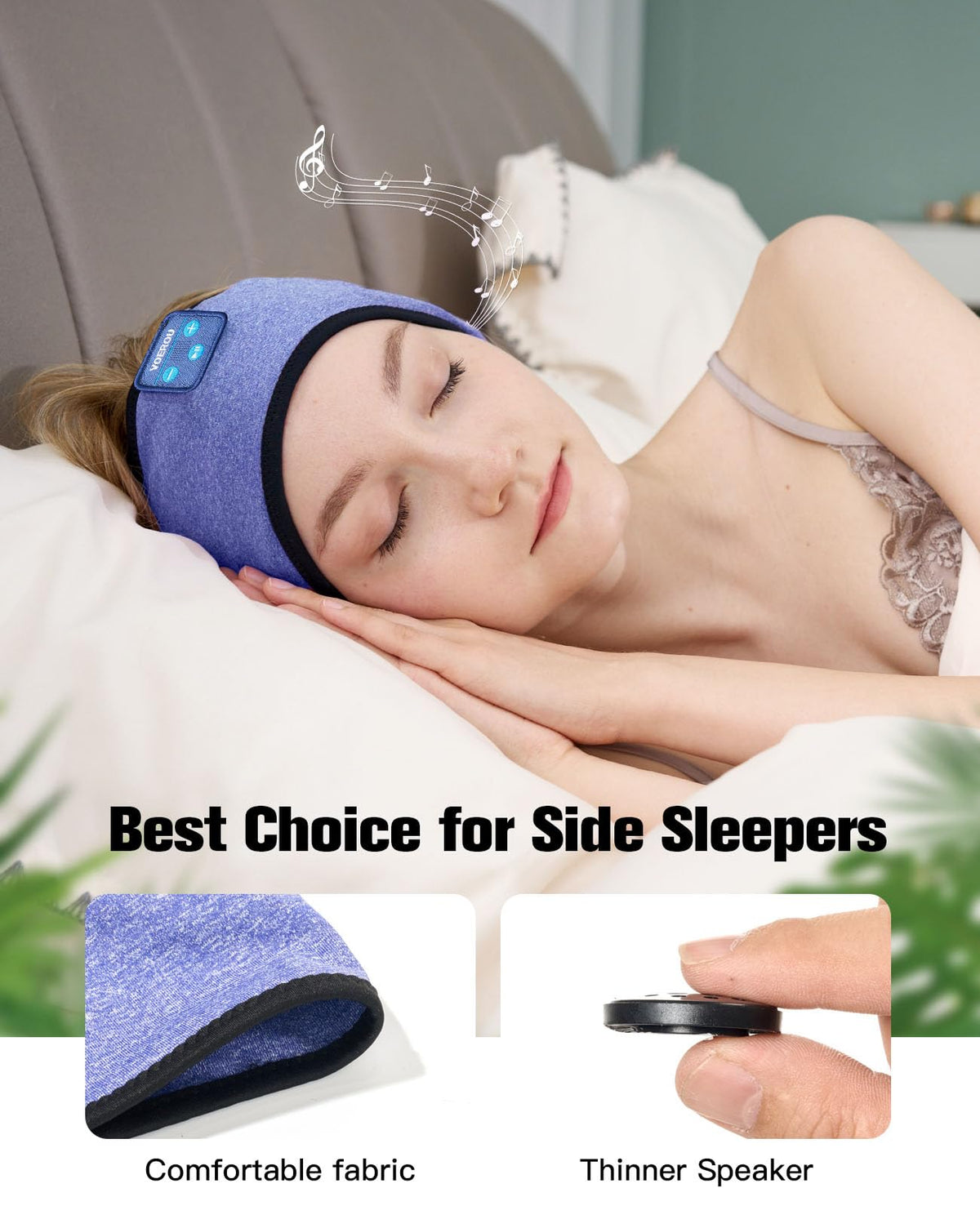 Voerou headband features breathable fabric for cool, comfortable wear during workouts
