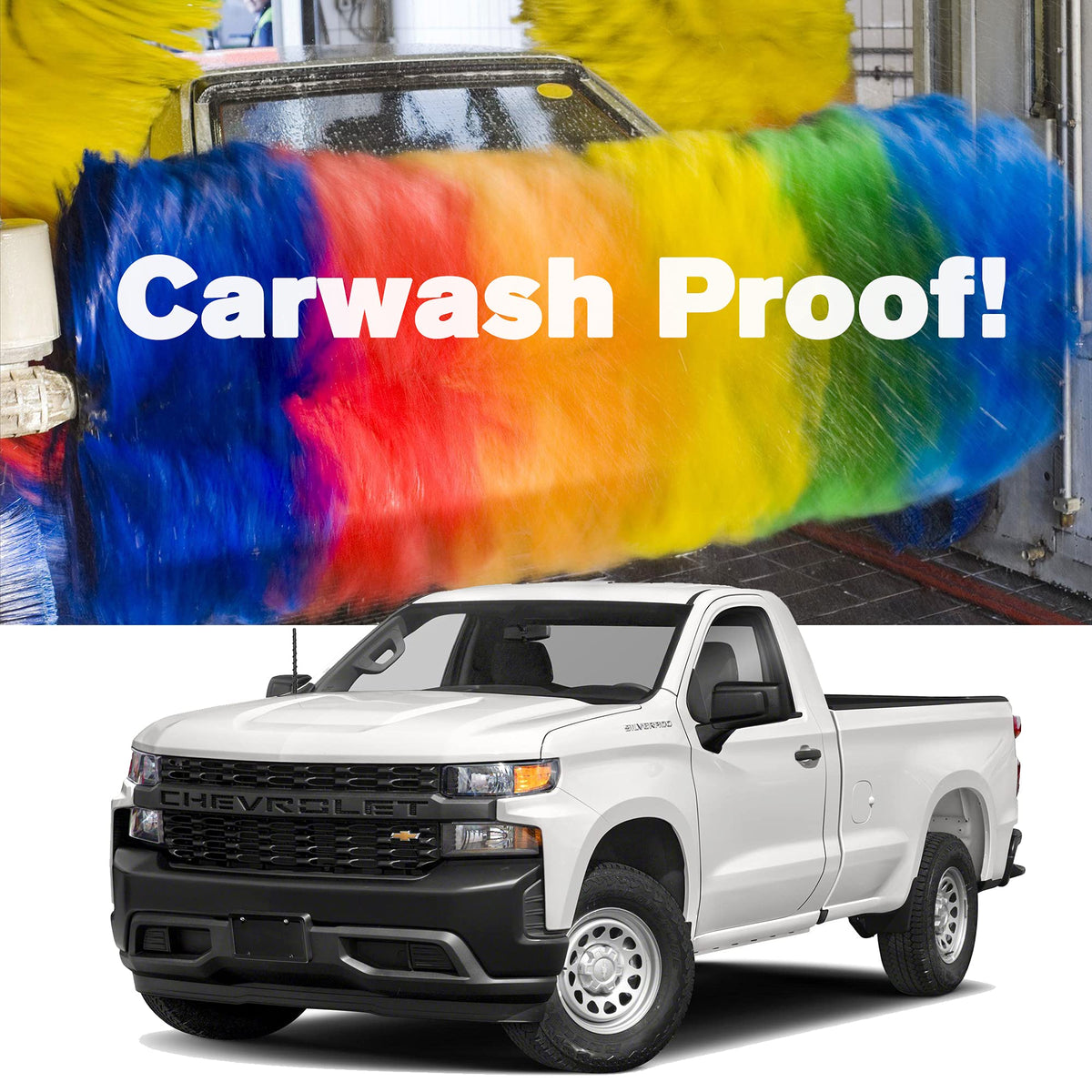 VOFONO carwash-proof antenna stays fixed and reliable through car wash cycles.