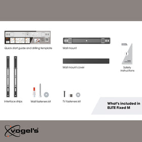 Vogel's Elite Fixed fits 32–77 inch TVs up to 165 lbs.