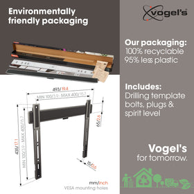 Vogel's Elite Fixed rear-view shows a clean cable routing system.