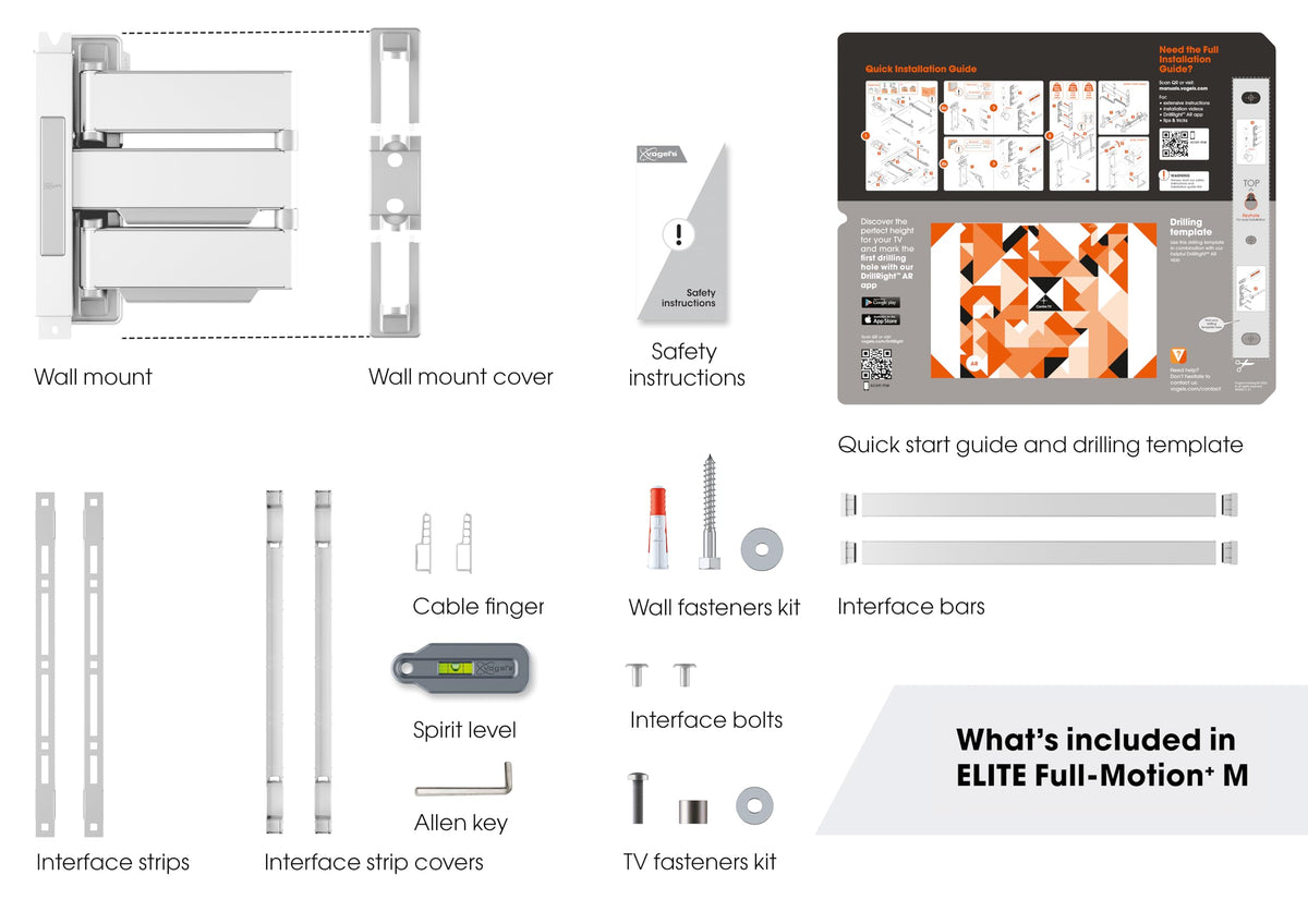 Vogel's TVM 5445 compatible with LED, OLED, LCD, 4K TVs.