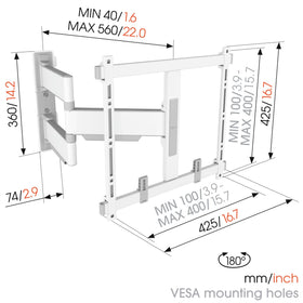Vogel's TVM 5445 DrillRight AR app eases hole placement.