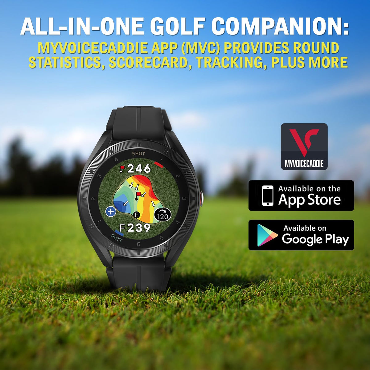 Voice Caddie T11 LT advanced shot tracking logs scores automatically
