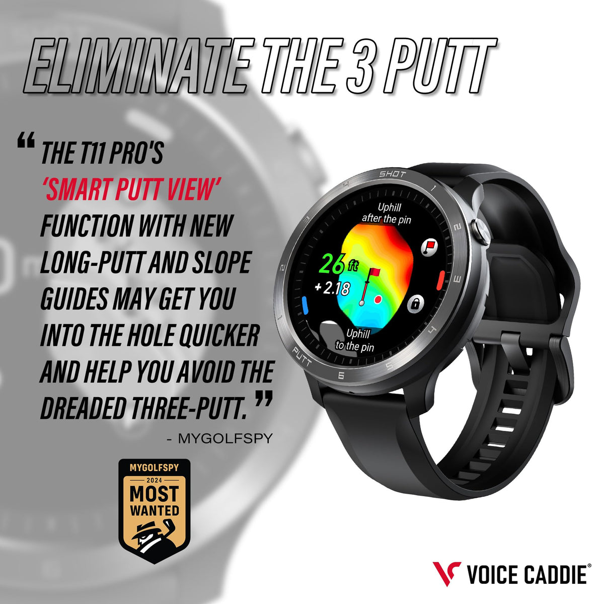Voice Caddie T11 PRO wind direction supports club decisions in windy conditions.