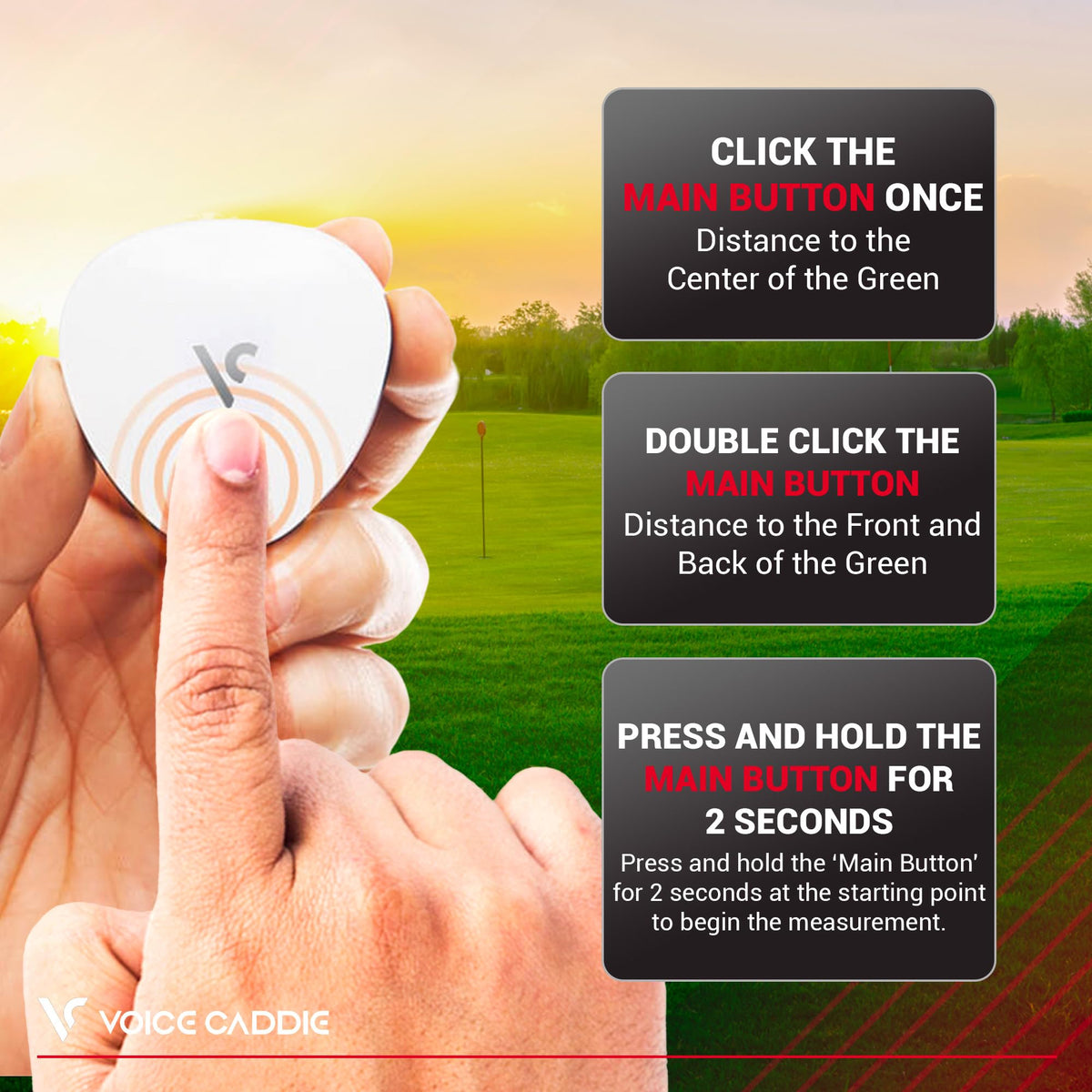 Voice Caddie VC300SE automatically recognizes course and hole for smoother rounds