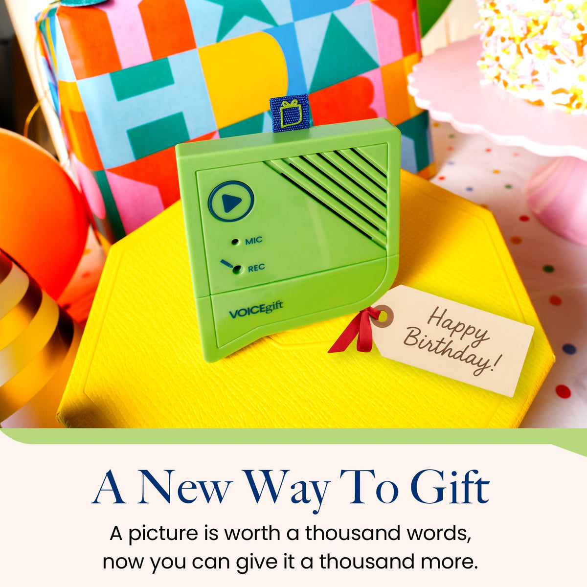VoiceGift crafting idea for scrapbooks and greeting cards.