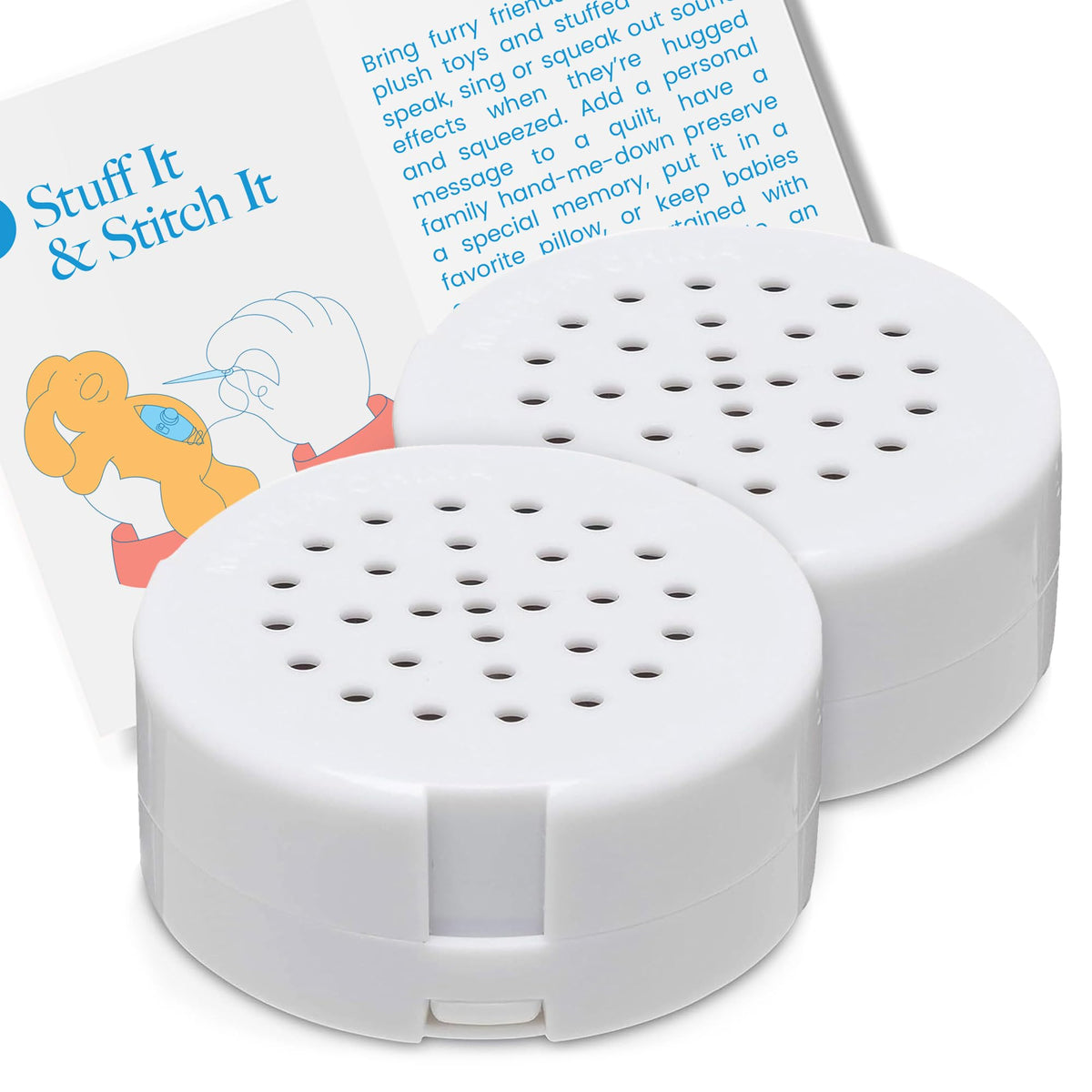 VOICEGIFT front packaging showing two Mini‑Me modules and benefits