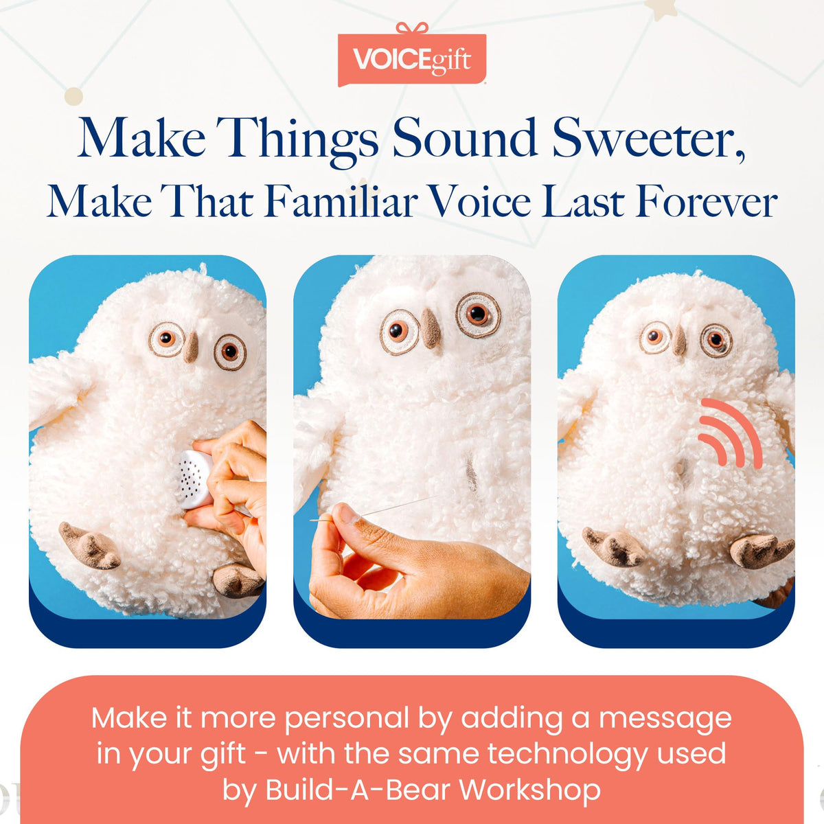 VOICEGIFT Mini-Me diy project-ready for sewing and plush crafts.