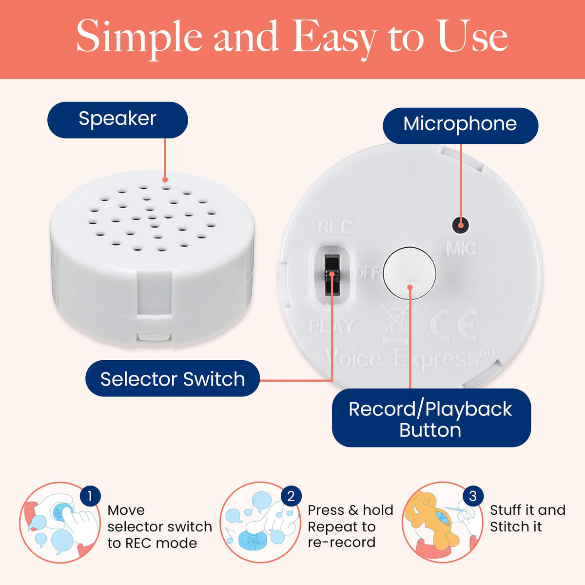 VOICEGIFT Mini-Me memory reliability with no app needed.