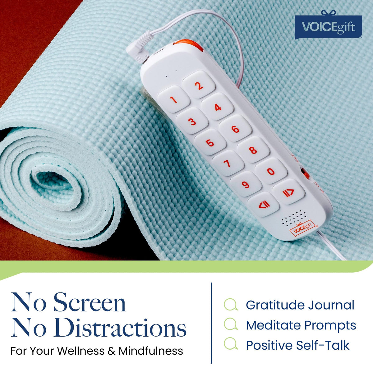 VOICEGIFT Play clip and strap for easy backpack attachment