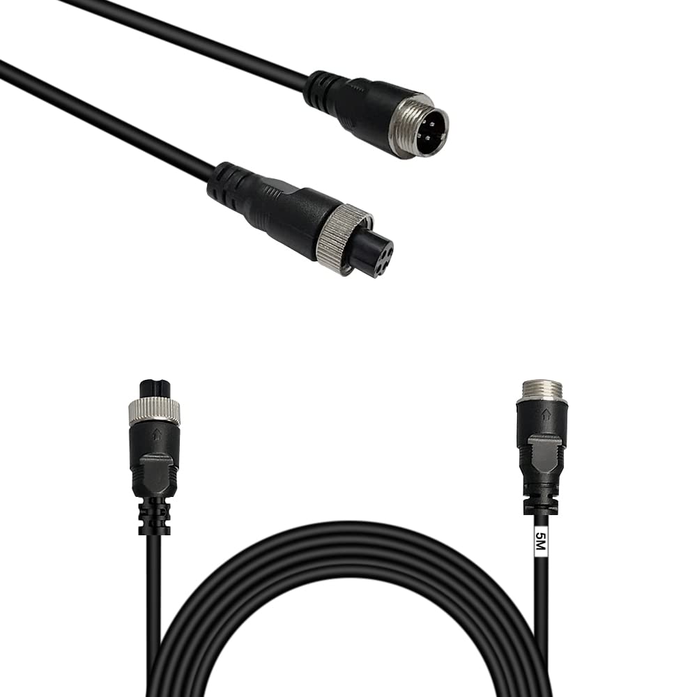 VOJKOREL close-up of 4-pin aviation connector for secure, vibration-resistant connection