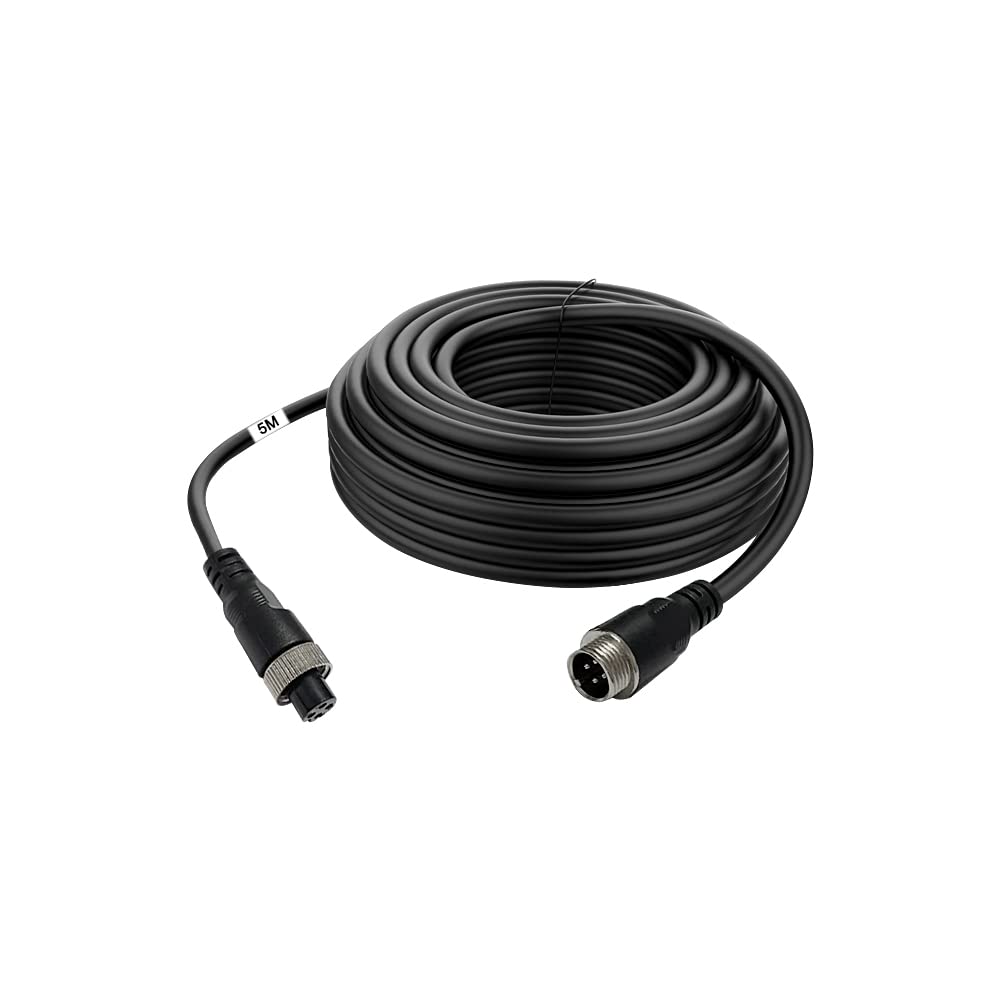 VOJKOREL front view of 5m 4-pin cable showing durable aviation connector benefits