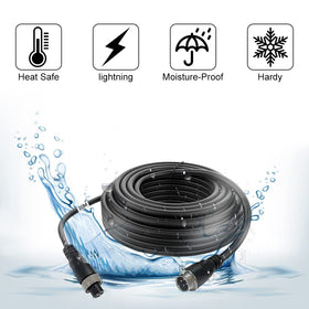 VOJKOREL cable connected to RV reversing camera for reliable parking assistance