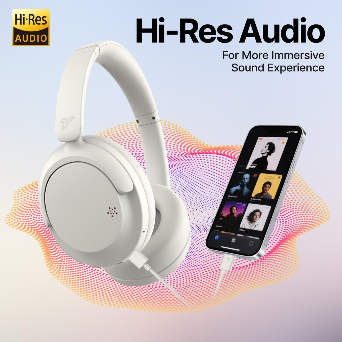 VOKALEN Hyper GO earpad close-up showing soft cushion comfort benefit for long wear