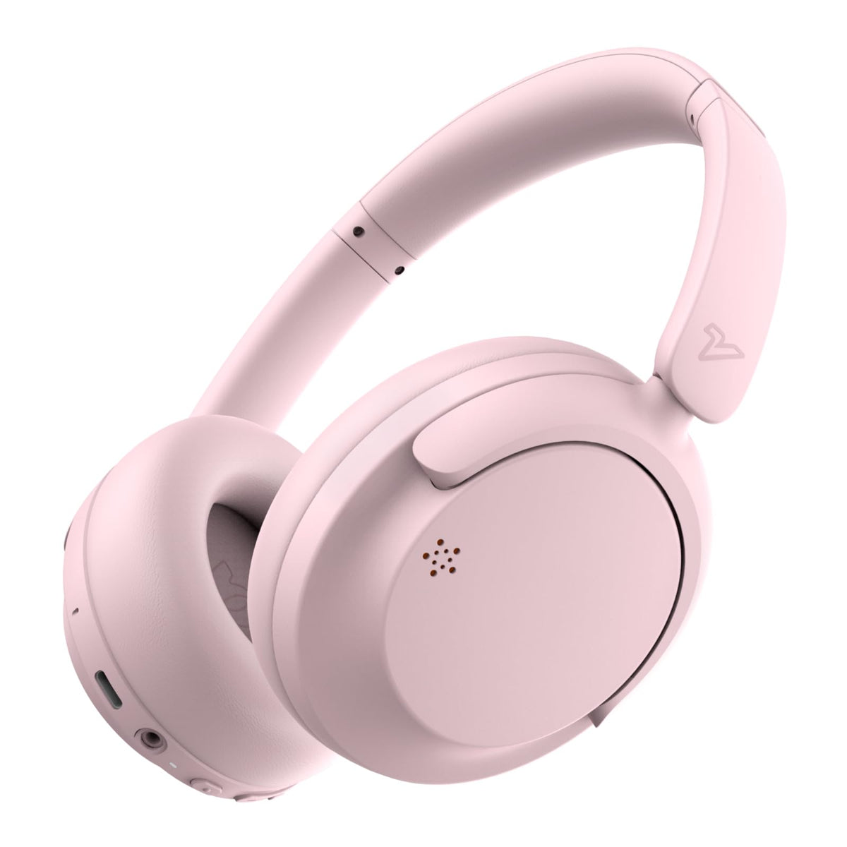 VOKALEN Hyper GO front view showing slim earcups and pink finish for stylish comfort
