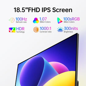 VOKENSU monitor side ports showing USB-C and HDMI for quick setup