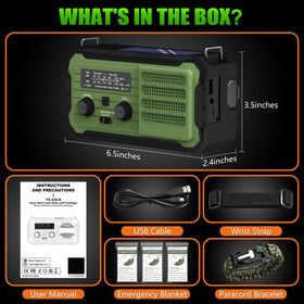 Vokida rear view showing USB port, headphone jack and label details