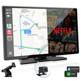 Volam 9-inch CarPlay screen front view offers intuitive navigation and entertainment.
