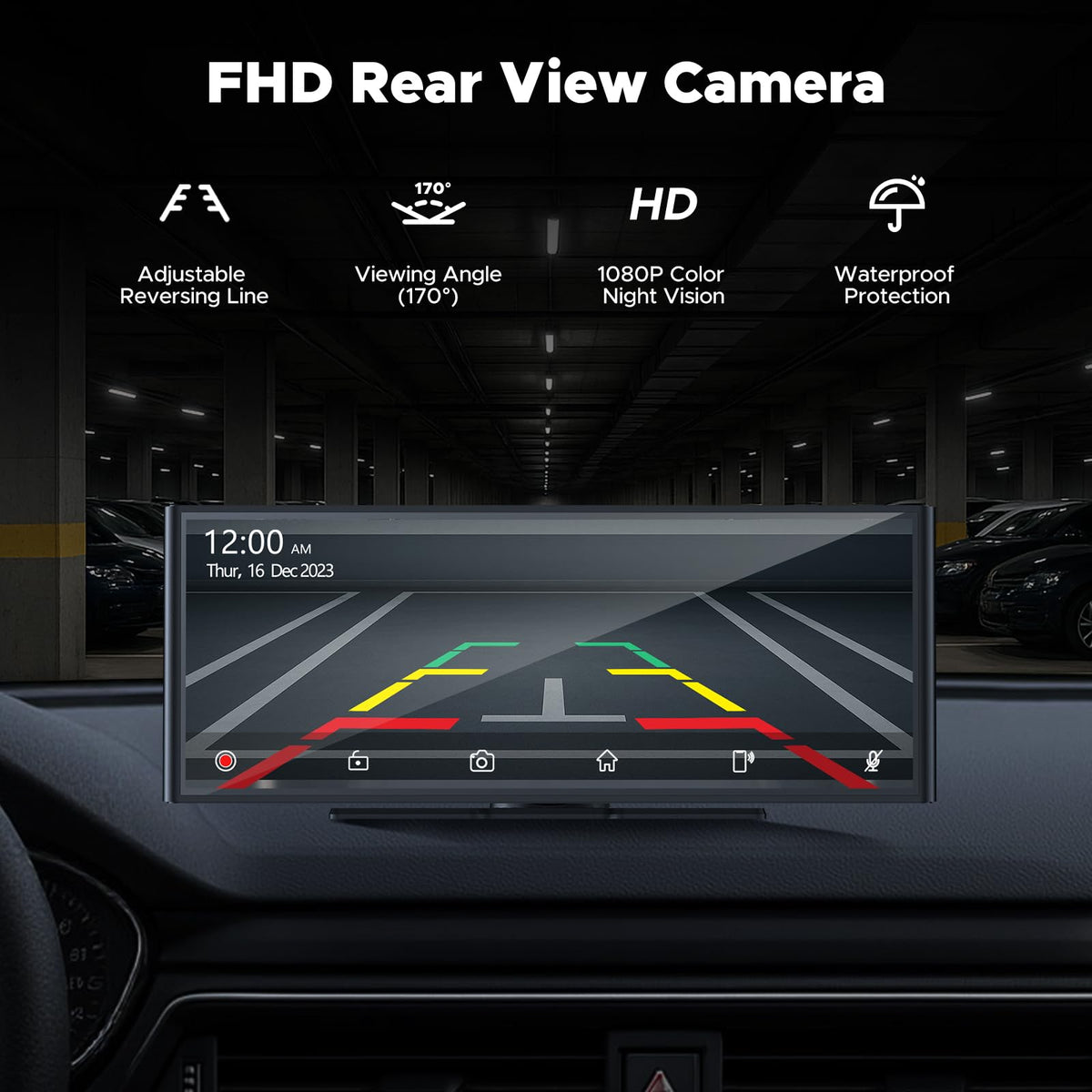 Volam loop recording with G-sensor protecting important footage