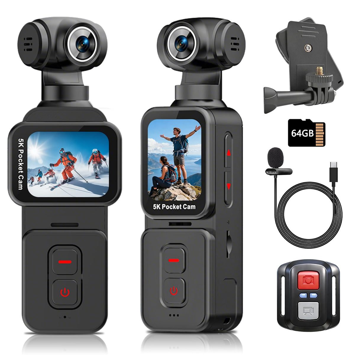 VOLAREON front view showing compact camera and ready-to-use kit for creators