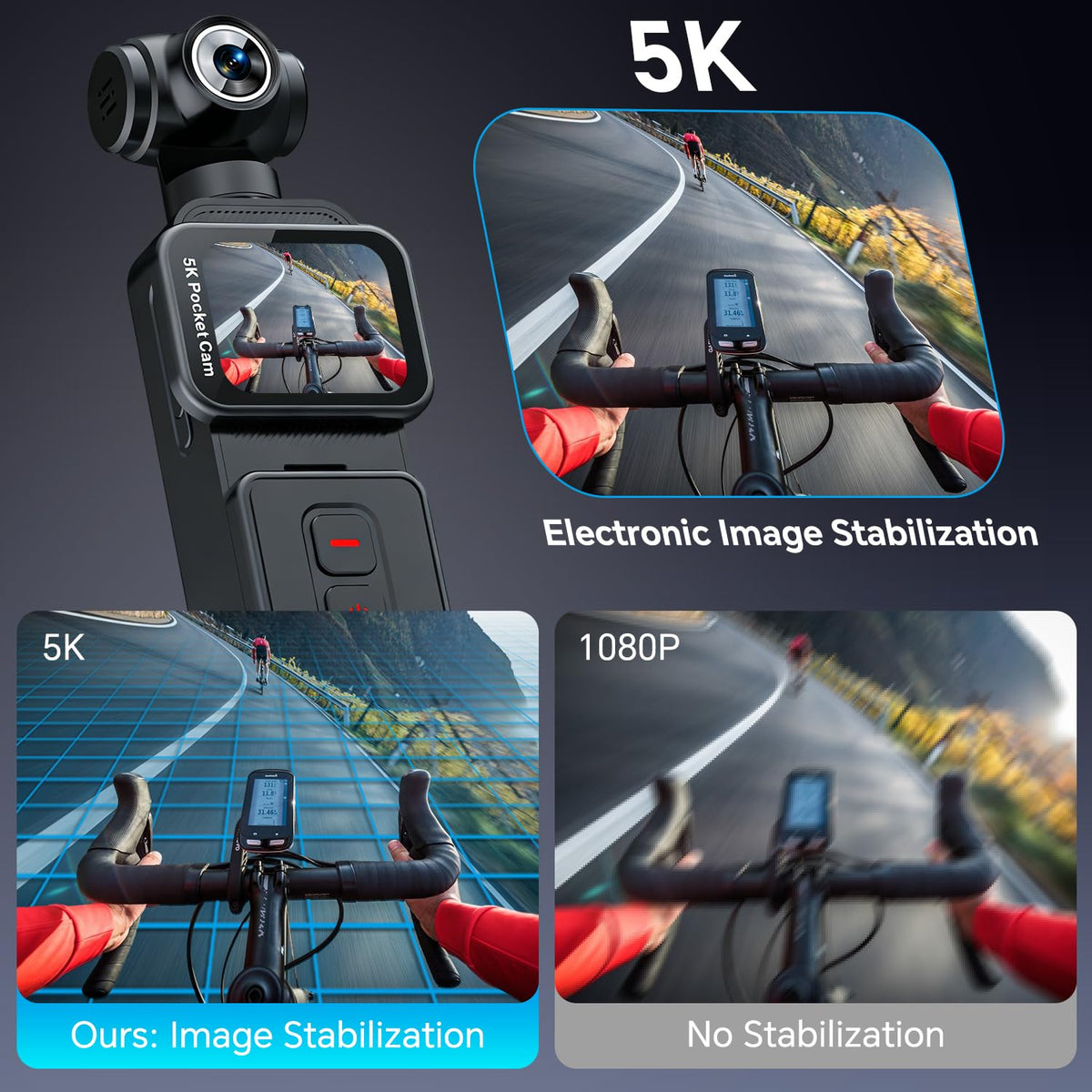 VOLAREON close-up of 270° motorized lens highlighting flexible framing