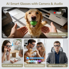 Voleeoa glasses capture crisp 4K video from your point of view.
