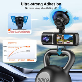 volport mounted dashcam on windshield ensuring steady recording while driving