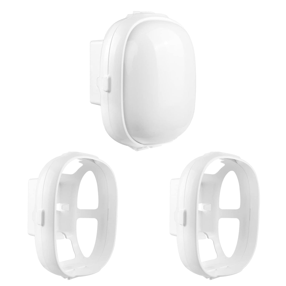 VOMENC Nest WiFi Pro wall mount setup demonstrating tool-free installation