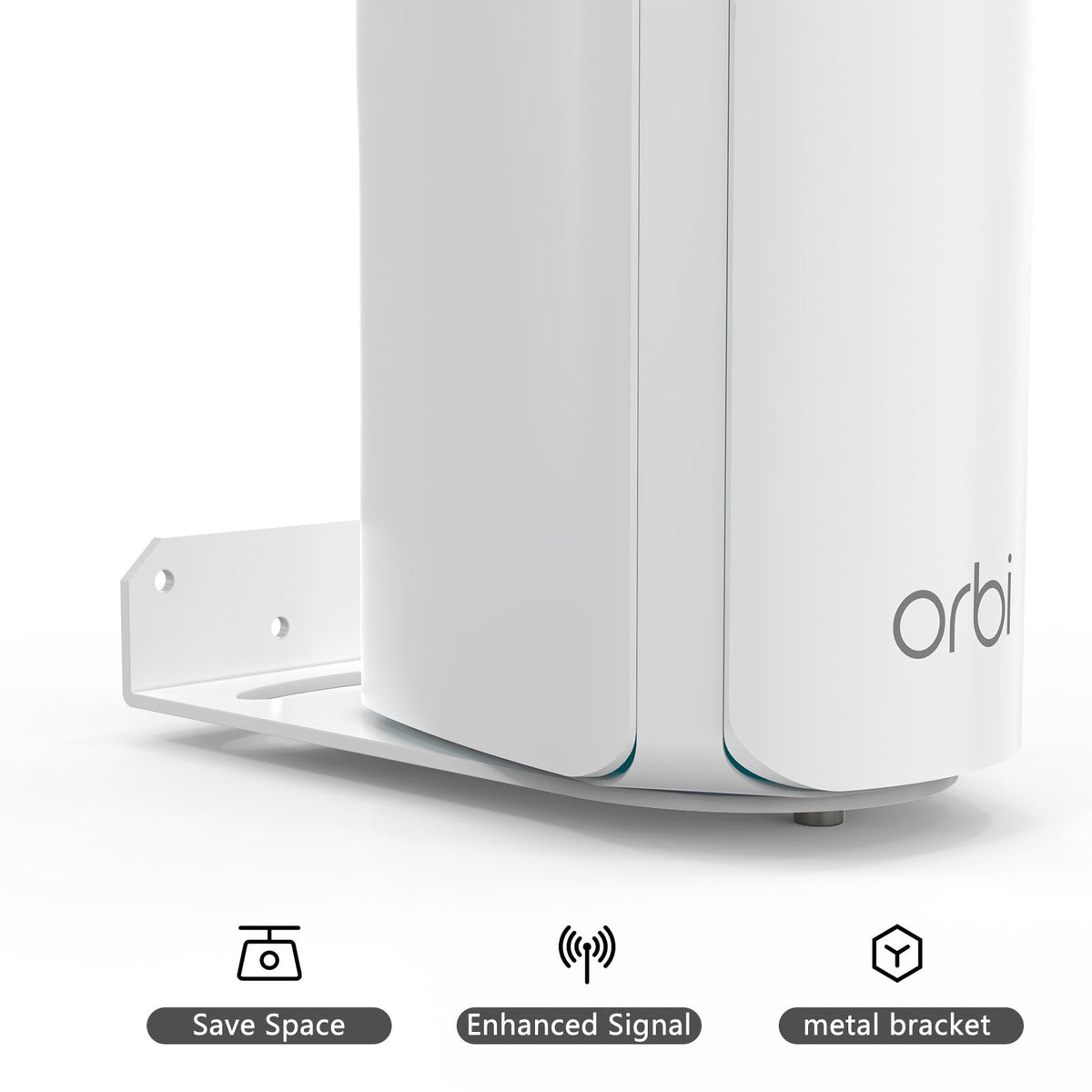 VOMENC Orbi wall mount maintaining router at optimal height