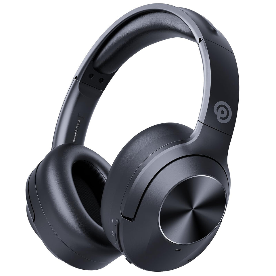 Vonaural front view in carbon black showing sleek profile and professional look