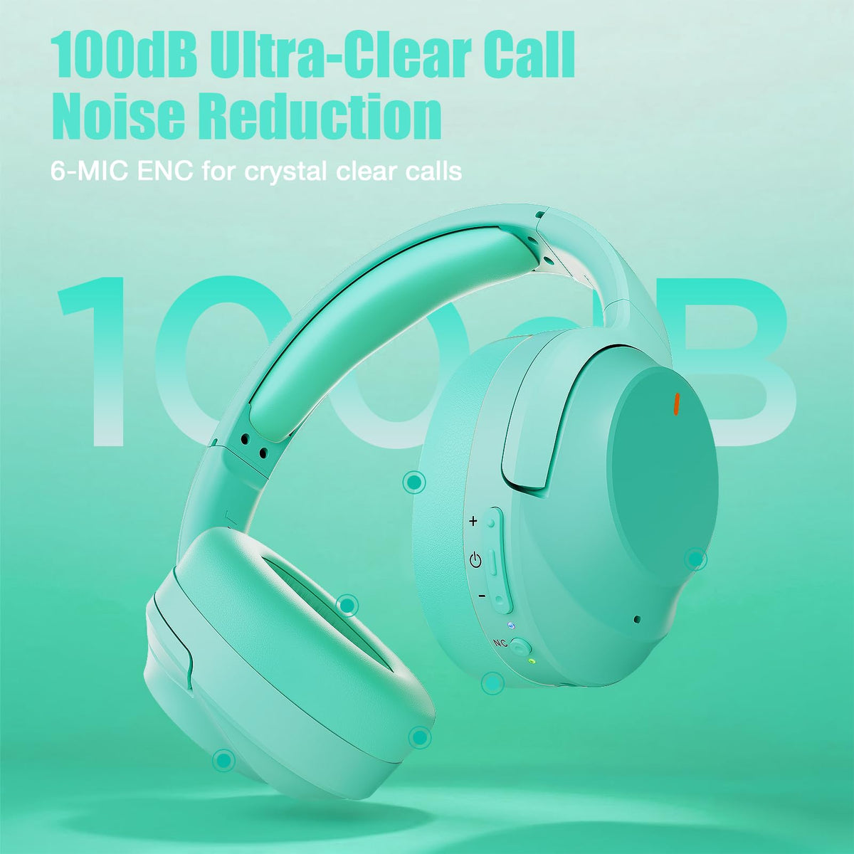 Vonaural worn by person at home office for focused work and clear calls