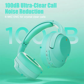Vonaural worn by person at home office for focused work and clear calls
