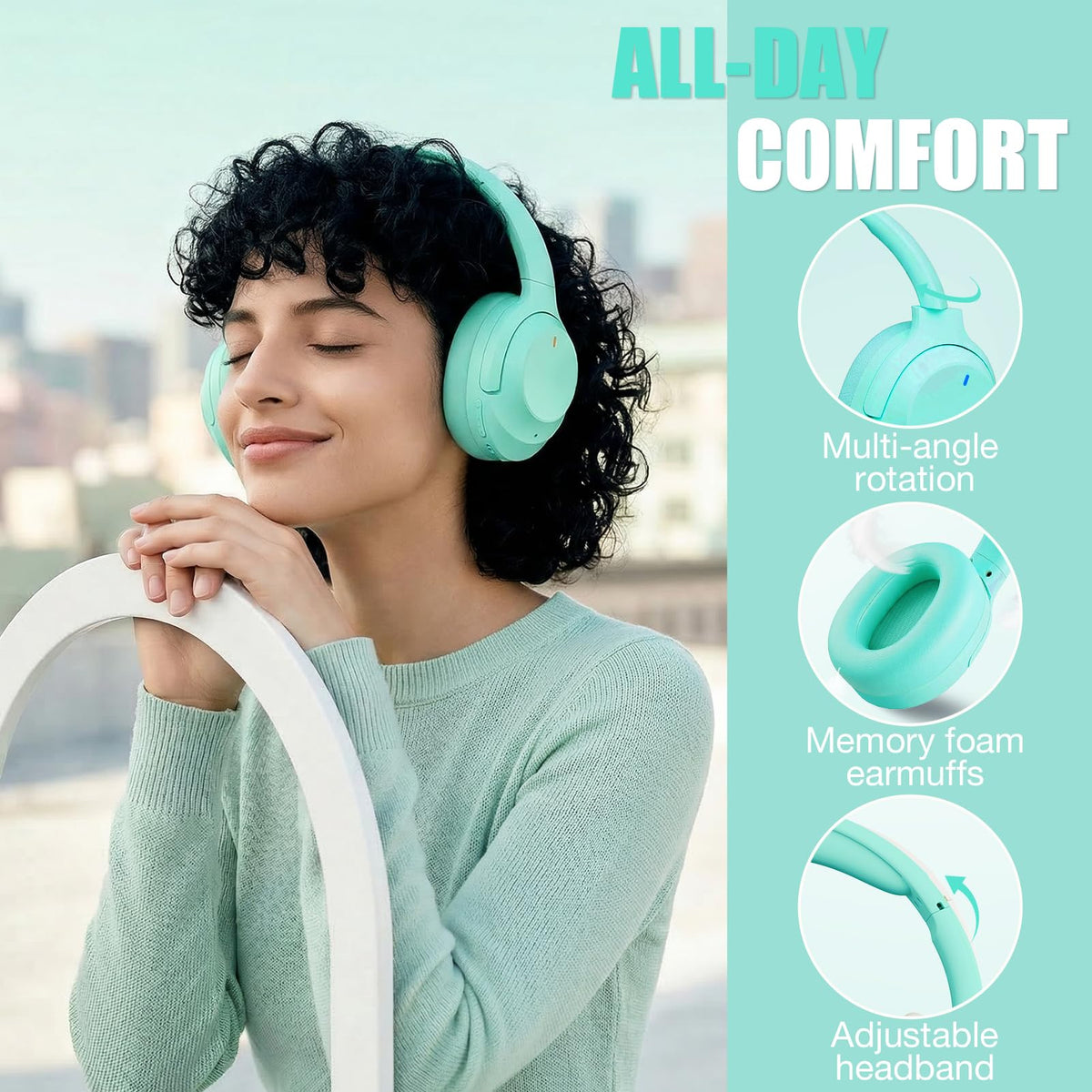 Vonaural held in hand to show scale and lightweight travel-friendly size