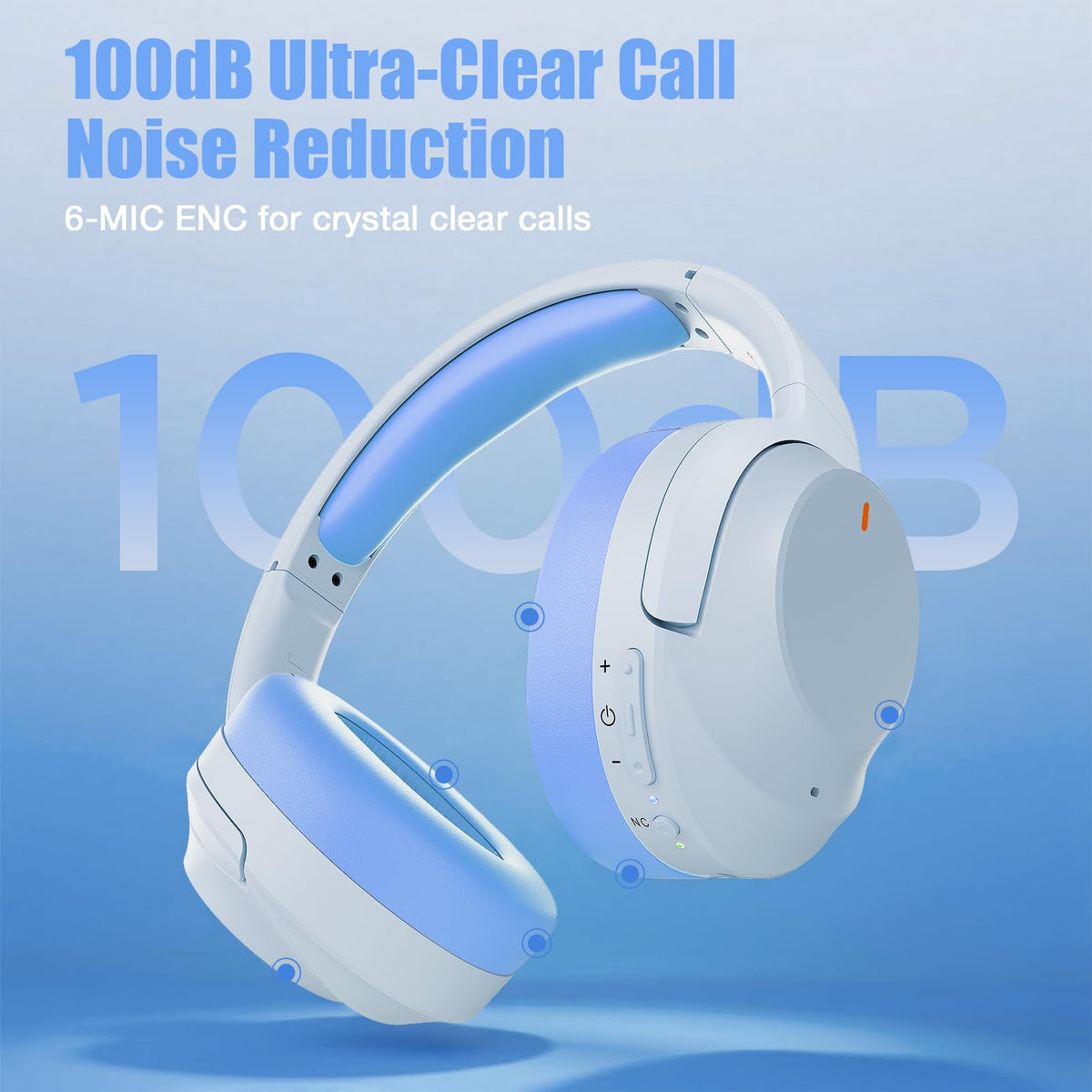 Vonaural beside a hand to show scale and comfortable over‑ear fit