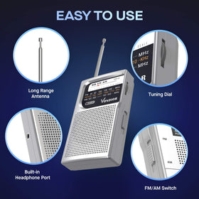 VONDIOR NOAA radio side antenna, stable signal in rugged terrain.