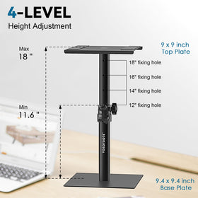 Vondynote speaker stands in studio setup improving monitor positioning and imaging