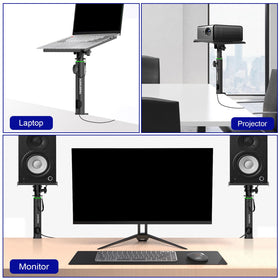 vondynote lifestyle desk setup with raised monitors and organized workstation benefit