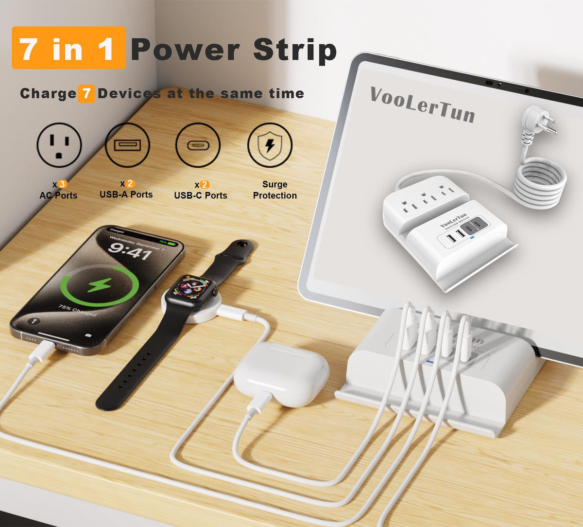 Flat plug design reduces obstruction in tight spaces.