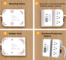 Overload protection indicator signals safety at a glance.
