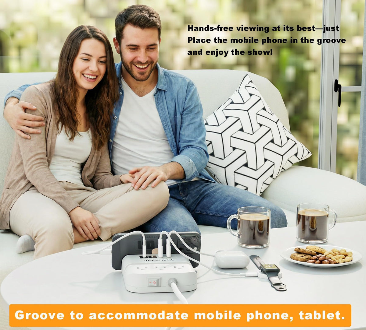 VooLerTun shows USB-A and USB-C ports for smart device charging.
