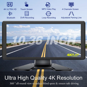 VOONOA 1080P rear and side view cameras provide comprehensive vehicle awareness