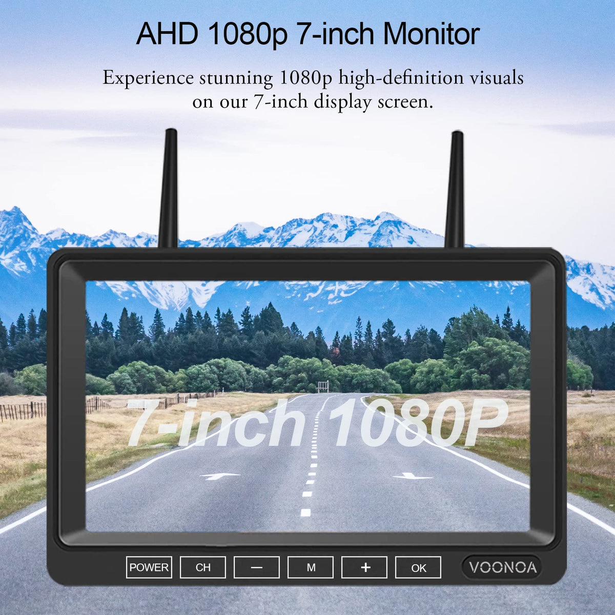 VOONOA rear camera with night vision improves parking awareness
