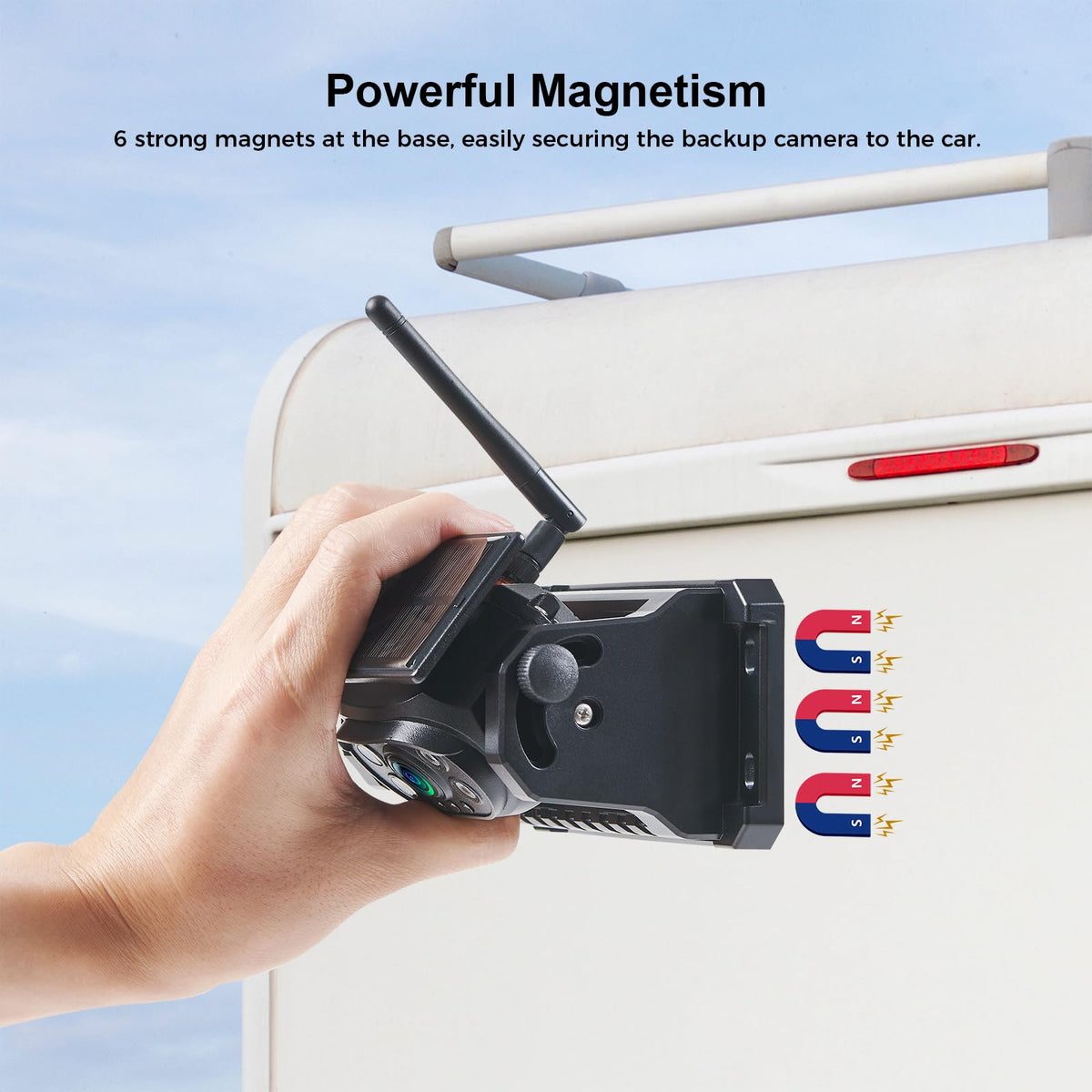 VOONOA 15000mAh battery-powered camera offers wire-free setup.