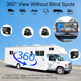 VOONOA night vision with infrared LEDs for clear footage after dark